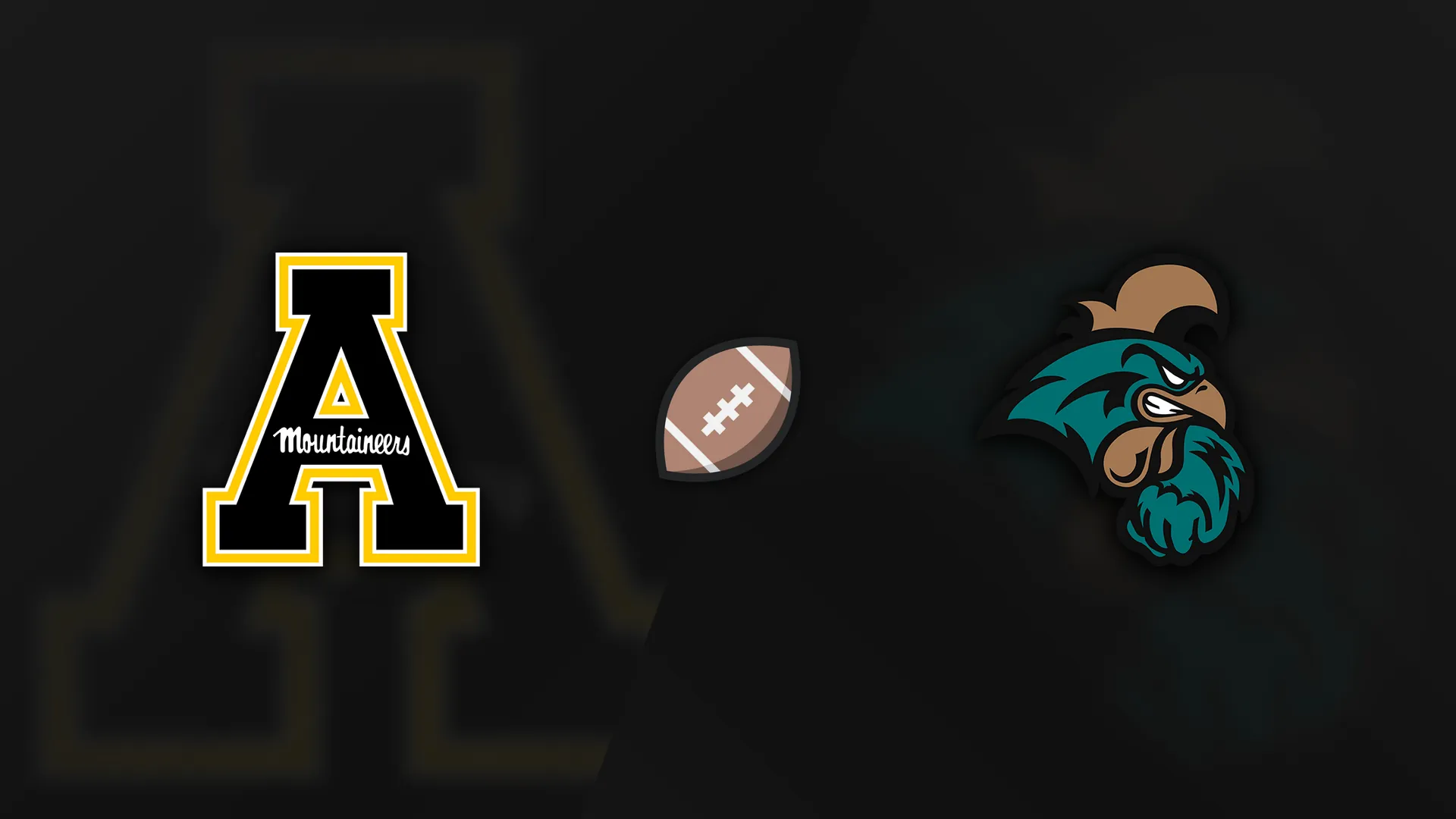 App State Mountaineers vs Coastal Carolina Chanticleers